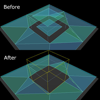 Navigation obstacles discard of unwanted navigation mesh